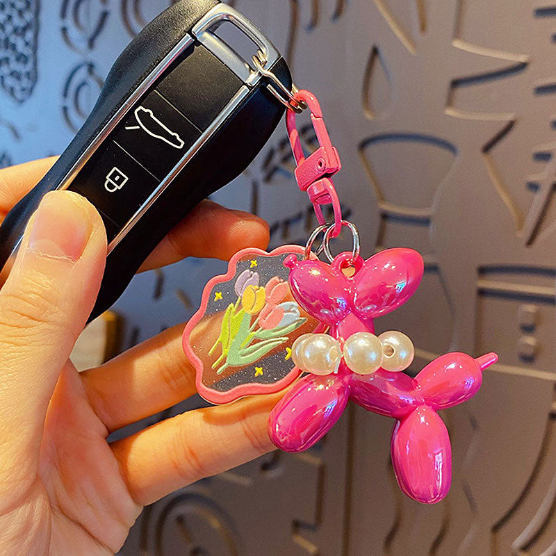 プードル いぬ キーチャーム キーホルダー キーリング キーチェーン バッグチャーム ストラップ アクセサリー 紛失予防 かわいい ジュエリー 可愛い 雑貨 鍵 車 レディース カップル 小物 ギフト プレゼント