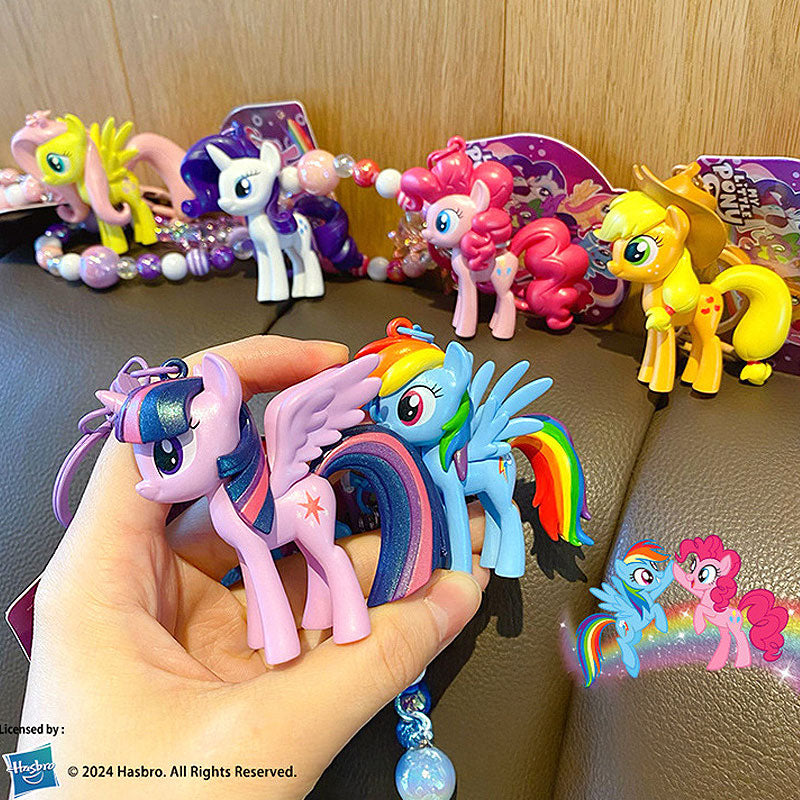 PONY 馬 ユニコーン キーチャーム キーホルダー キーリング キーチェーン バッグチャーム ストラップ アクセサリー 紛失予防 かわいい ジュエリー 可愛い 雑貨 鍵 車 レディース カップル 小物 ギフト プレゼント