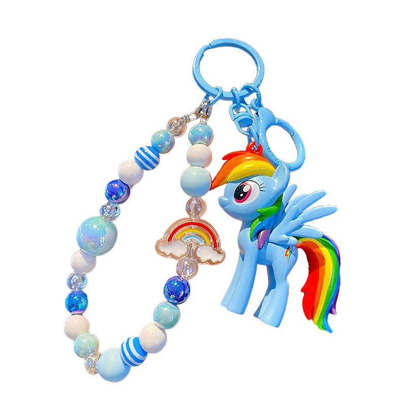 PONY 馬 ユニコーン キーチャーム キーホルダー キーリング キーチェーン バッグチャーム ストラップ アクセサリー 紛失予防 かわいい ジュエリー 可愛い 雑貨 鍵 車 レディース カップル 小物 ギフト プレゼント