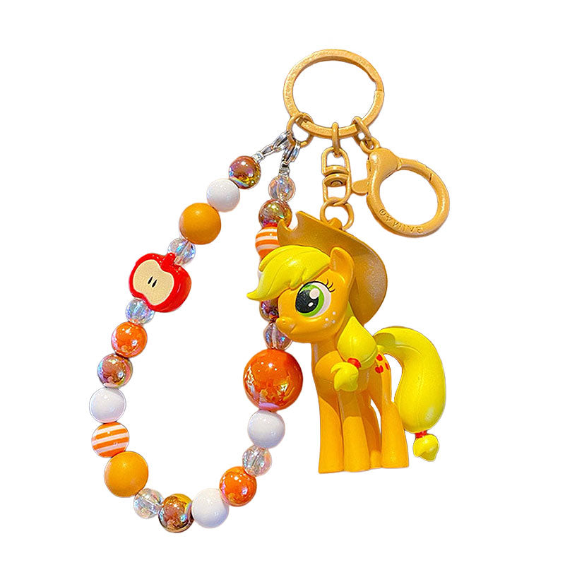 PONY 馬 ユニコーン キーチャーム キーホルダー キーリング キーチェーン バッグチャーム ストラップ アクセサリー 紛失予防 かわいい ジュエリー 可愛い 雑貨 鍵 車 レディース カップル 小物 ギフト プレゼント