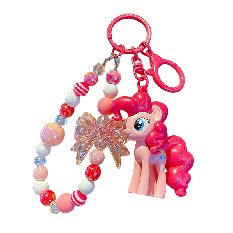 PONY 馬 ユニコーン キーチャーム キーホルダー キーリング キーチェーン バッグチャーム ストラップ アクセサリー 紛失予防 かわいい ジュエリー 可愛い 雑貨 鍵 車 レディース カップル 小物 ギフト プレゼント
