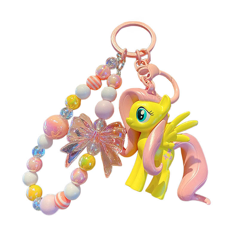 PONY 馬 ユニコーン キーチャーム キーホルダー キーリング キーチェーン バッグチャーム ストラップ アクセサリー 紛失予防 かわいい ジュエリー 可愛い 雑貨 鍵 車 レディース カップル 小物 ギフト プレゼント