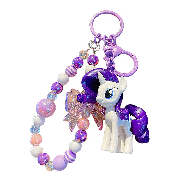 PONY 馬 ユニコーン キーチャーム キーホルダー キーリング キーチェーン バッグチャーム ストラップ アクセサリー 紛失予防 かわいい ジュエリー 可愛い 雑貨 鍵 車 レディース カップル 小物 ギフト プレゼント