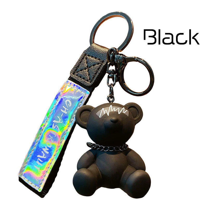 Bear クマ 電波 キーチャーム キーホルダー キーリング キーチェーン バッグチャーム ストラップ アクセサリー 紛失予防 かわいい ジュエリー 可愛い 雑貨 鍵 車 レディース カップル 小物 ギフト プレゼント