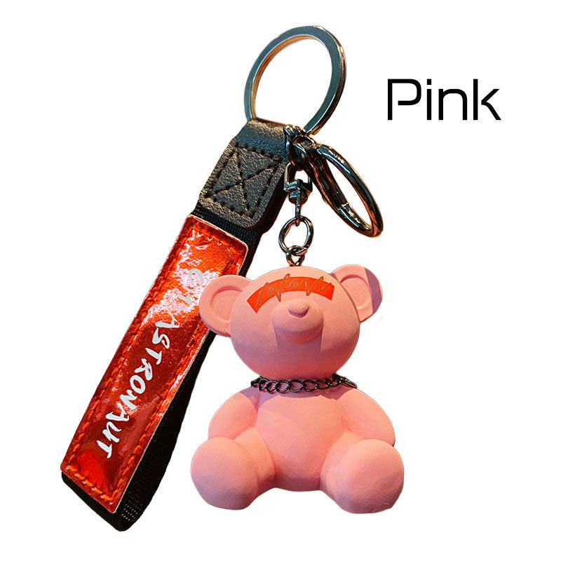 Bear クマ 電波 キーチャーム キーホルダー キーリング キーチェーン バッグチャーム ストラップ アクセサリー 紛失予防 かわいい ジュエリー 可愛い 雑貨 鍵 車 レディース カップル 小物 ギフト プレゼント