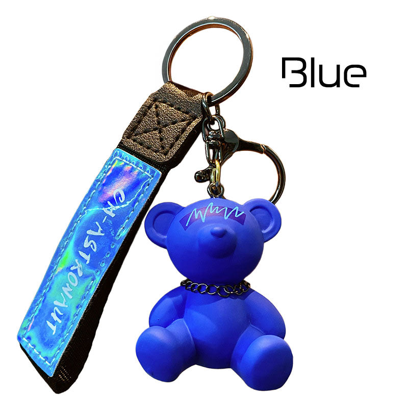 Bear クマ 電波 キーチャーム キーホルダー キーリング キーチェーン バッグチャーム ストラップ アクセサリー 紛失予防 かわいい ジュエリー 可愛い 雑貨 鍵 車 レディース カップル 小物 ギフト プレゼント