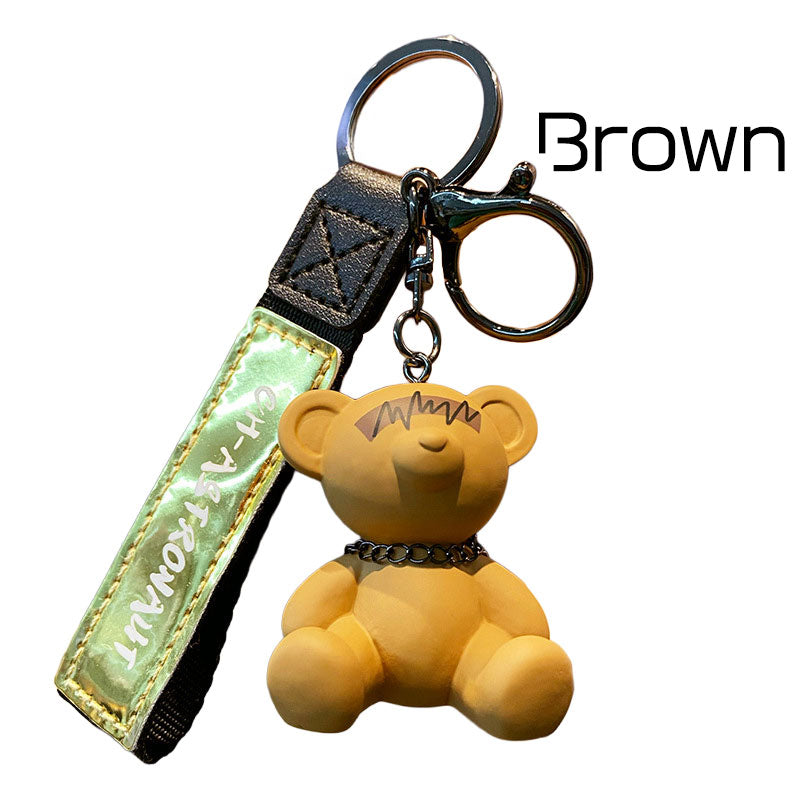 Bear クマ 電波 キーチャーム キーホルダー キーリング キーチェーン バッグチャーム ストラップ アクセサリー 紛失予防 かわいい ジュエリー 可愛い 雑貨 鍵 車 レディース カップル 小物 ギフト プレゼント