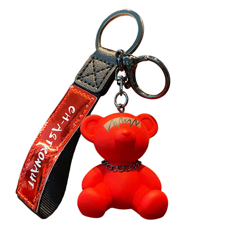 Bear クマ 電波 キーチャーム キーホルダー キーリング キーチェーン バッグチャーム ストラップ アクセサリー 紛失予防 かわいい ジュエリー 可愛い 雑貨 鍵 車 レディース カップル 小物 ギフト プレゼント