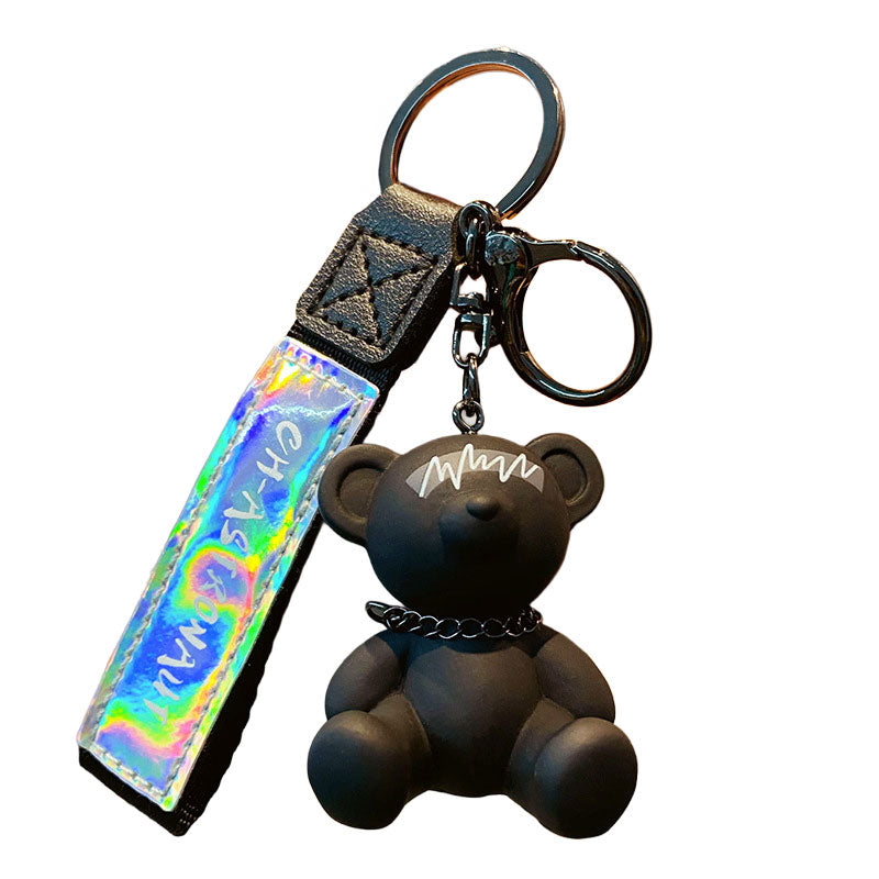 Bear クマ 電波 キーチャーム キーホルダー キーリング キーチェーン バッグチャーム ストラップ アクセサリー 紛失予防 かわいい ジュエリー 可愛い 雑貨 鍵 車 レディース カップル 小物 ギフト プレゼント