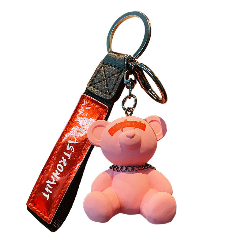 Bear クマ 電波 キーチャーム キーホルダー キーリング キーチェーン バッグチャーム ストラップ アクセサリー 紛失予防 かわいい ジュエリー 可愛い 雑貨 鍵 車 レディース カップル 小物 ギフト プレゼント