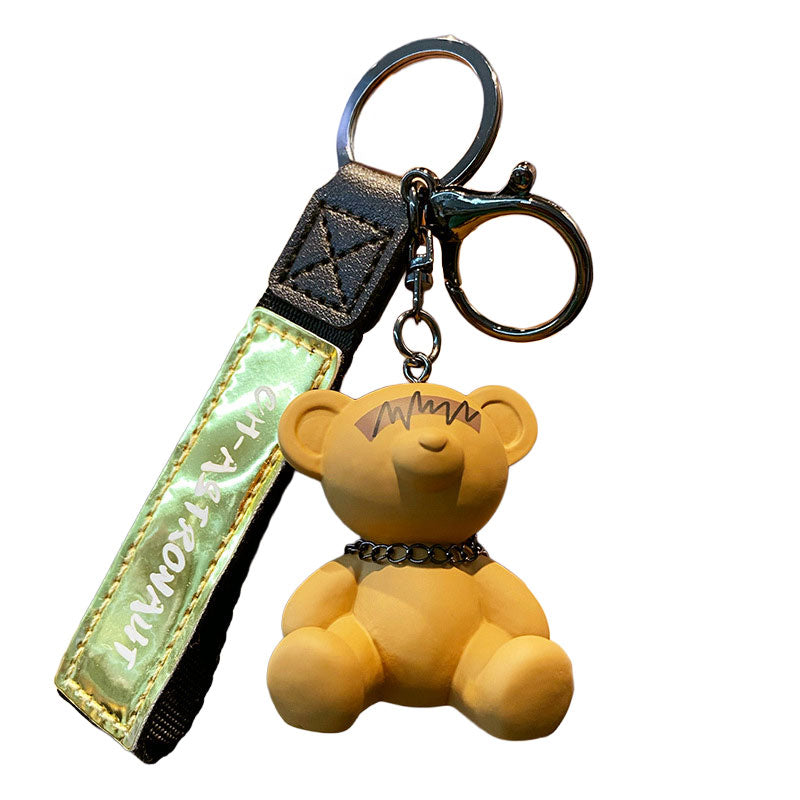 Bear クマ 電波 キーチャーム キーホルダー キーリング キーチェーン バッグチャーム ストラップ アクセサリー 紛失予防 かわいい ジュエリー 可愛い 雑貨 鍵 車 レディース カップル 小物 ギフト プレゼント