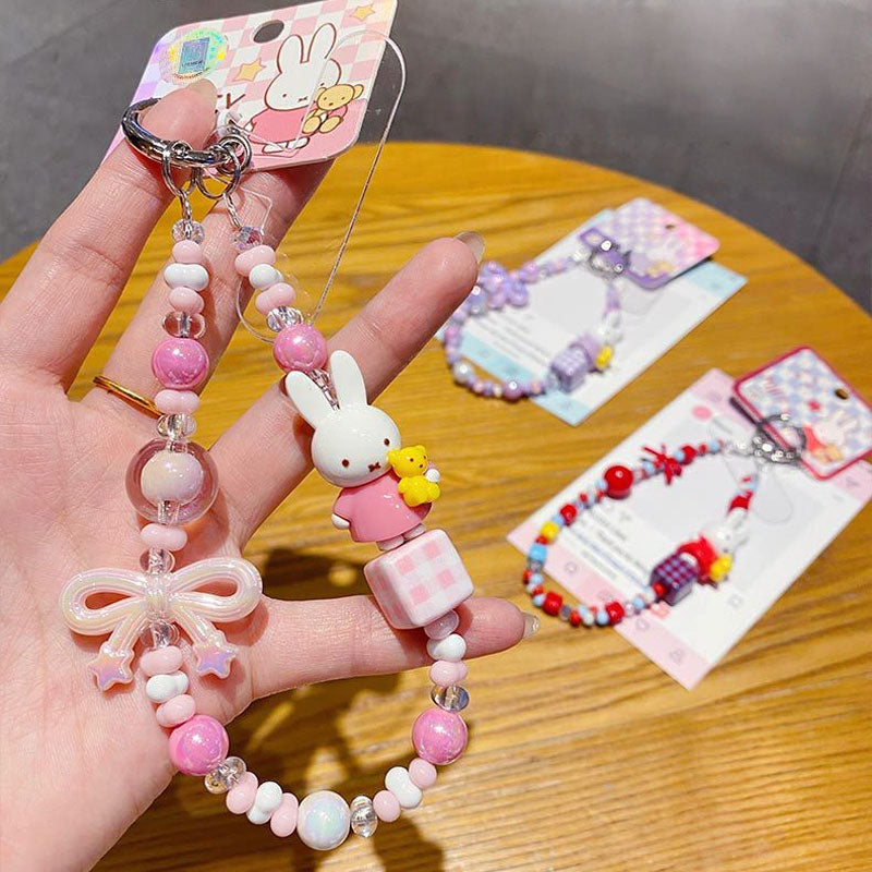 スマホ ストラップ かわいい ビーズ キーチャーム キーホルダー キーリング キーチェーン バッグチャーム ストラップ アクセサリー 紛失予防 かわいい ジュエリー 可愛い 雑貨 鍵 車 レディース カップル 小物 ギフト プレゼント