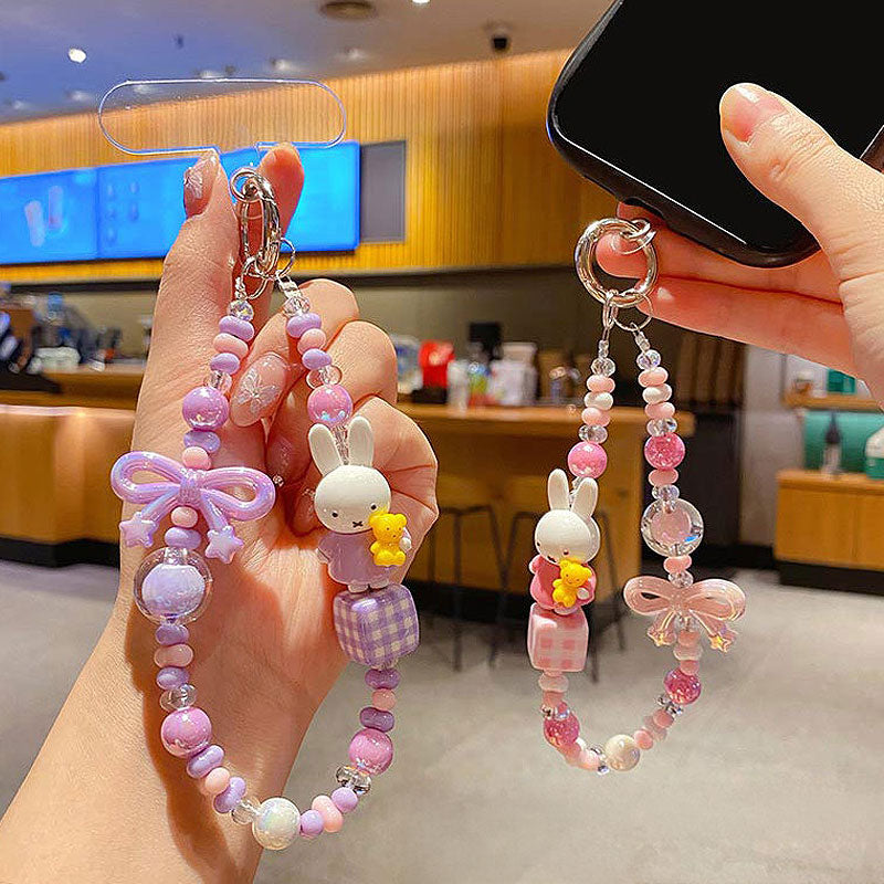 スマホ ストラップ かわいい ビーズ キーチャーム キーホルダー キーリング キーチェーン バッグチャーム ストラップ アクセサリー 紛失予防 かわいい ジュエリー 可愛い 雑貨 鍵 車 レディース カップル 小物 ギフト プレゼント