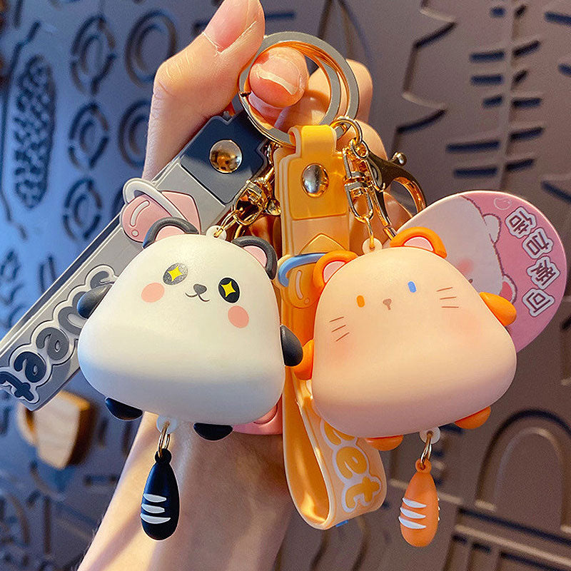 動物 ねこ パンダ キーチャーム キーホルダー キーリング キーチェーン バッグチャーム ストラップ アクセサリー 紛失予防 かわいい ジュエリー 可愛い 雑貨 鍵 車 レディース カップル 小物 ギフト プレゼント