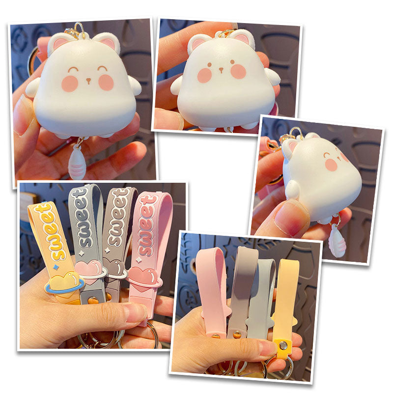 動物 ねこ パンダ キーチャーム キーホルダー キーリング キーチェーン バッグチャーム ストラップ アクセサリー 紛失予防 かわいい ジュエリー 可愛い 雑貨 鍵 車 レディース カップル 小物 ギフト プレゼント