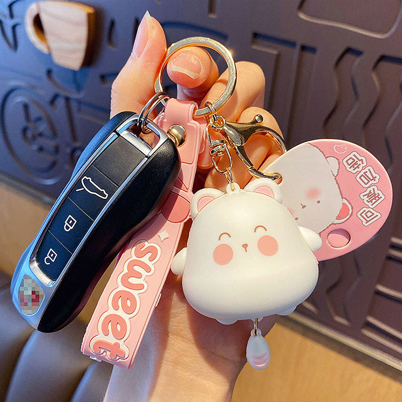 動物 ねこ パンダ キーチャーム キーホルダー キーリング キーチェーン バッグチャーム ストラップ アクセサリー 紛失予防 かわいい ジュエリー 可愛い 雑貨 鍵 車 レディース カップル 小物 ギフト プレゼント