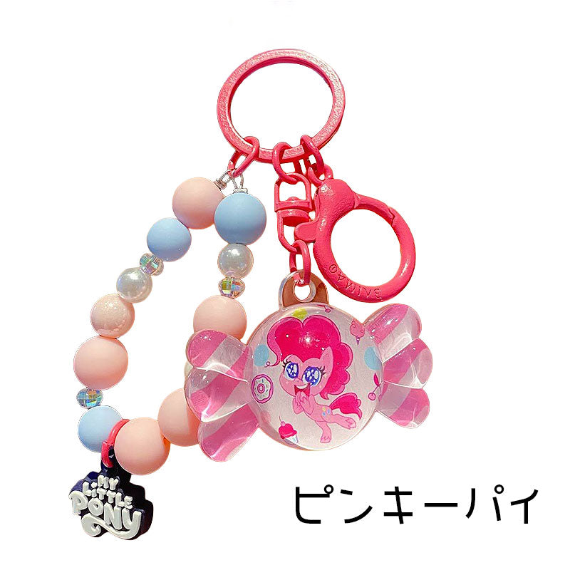 PONY 馬 ユニコーン キーチャーム キーホルダー キーリング キーチェーン バッグチャーム ストラップ アクセサリー 紛失予防 かわいい ジュエリー 可愛い 雑貨 鍵 車 レディース カップル 小物 ギフト プレゼント