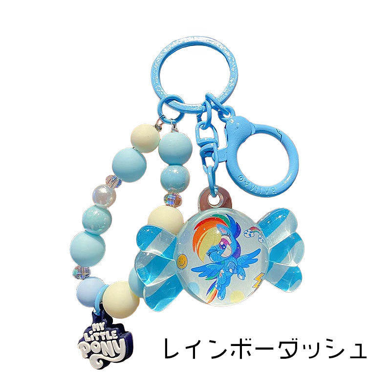 PONY 馬 ユニコーン キーチャーム キーホルダー キーリング キーチェーン バッグチャーム ストラップ アクセサリー 紛失予防 かわいい ジュエリー 可愛い 雑貨 鍵 車 レディース カップル 小物 ギフト プレゼント