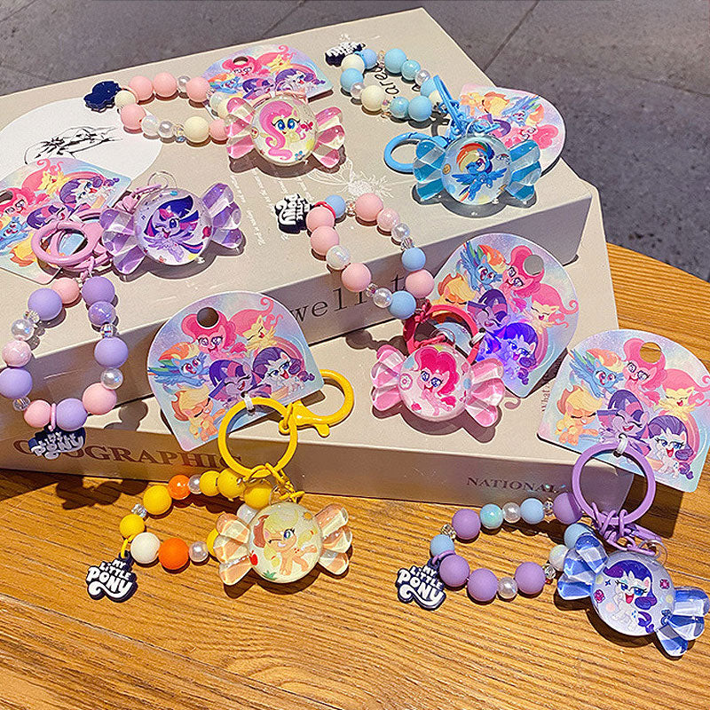 PONY 馬 ユニコーン キーチャーム キーホルダー キーリング キーチェーン バッグチャーム ストラップ アクセサリー 紛失予防 かわいい ジュエリー 可愛い 雑貨 鍵 車 レディース カップル 小物 ギフト プレゼント