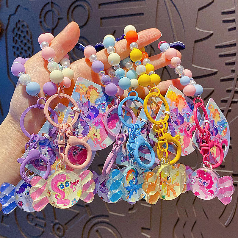 PONY 馬 ユニコーン キーチャーム キーホルダー キーリング キーチェーン バッグチャーム ストラップ アクセサリー 紛失予防 かわいい ジュエリー 可愛い 雑貨 鍵 車 レディース カップル 小物 ギフト プレゼント