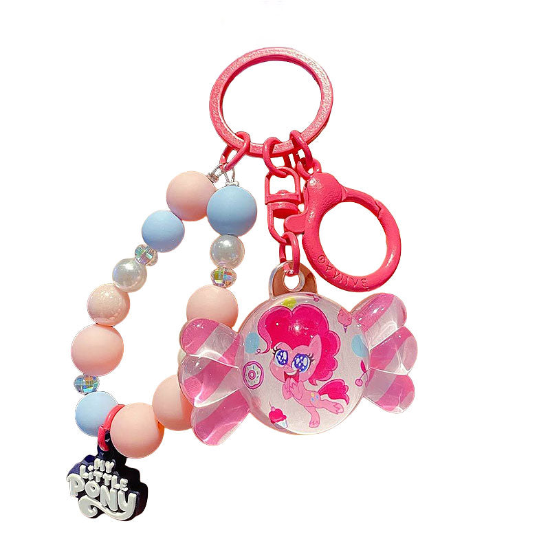 PONY 馬 ユニコーン キーチャーム キーホルダー キーリング キーチェーン バッグチャーム ストラップ アクセサリー 紛失予防 かわいい ジュエリー 可愛い 雑貨 鍵 車 レディース カップル 小物 ギフト プレゼント