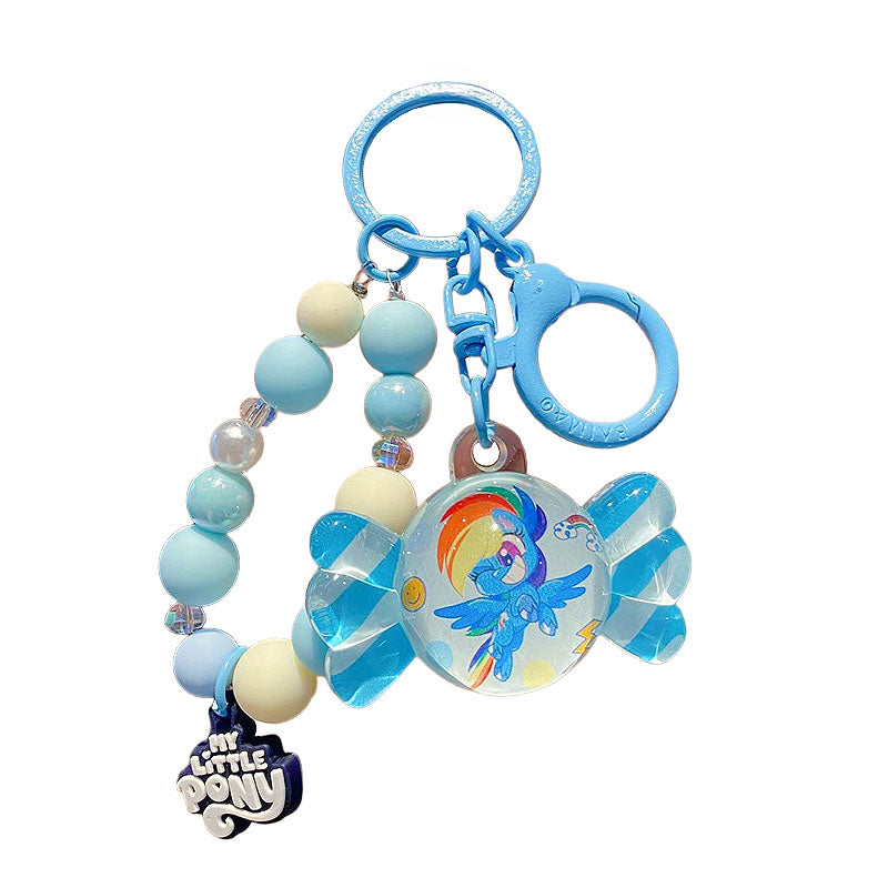 PONY 馬 ユニコーン キーチャーム キーホルダー キーリング キーチェーン バッグチャーム ストラップ アクセサリー 紛失予防 かわいい ジュエリー 可愛い 雑貨 鍵 車 レディース カップル 小物 ギフト プレゼント