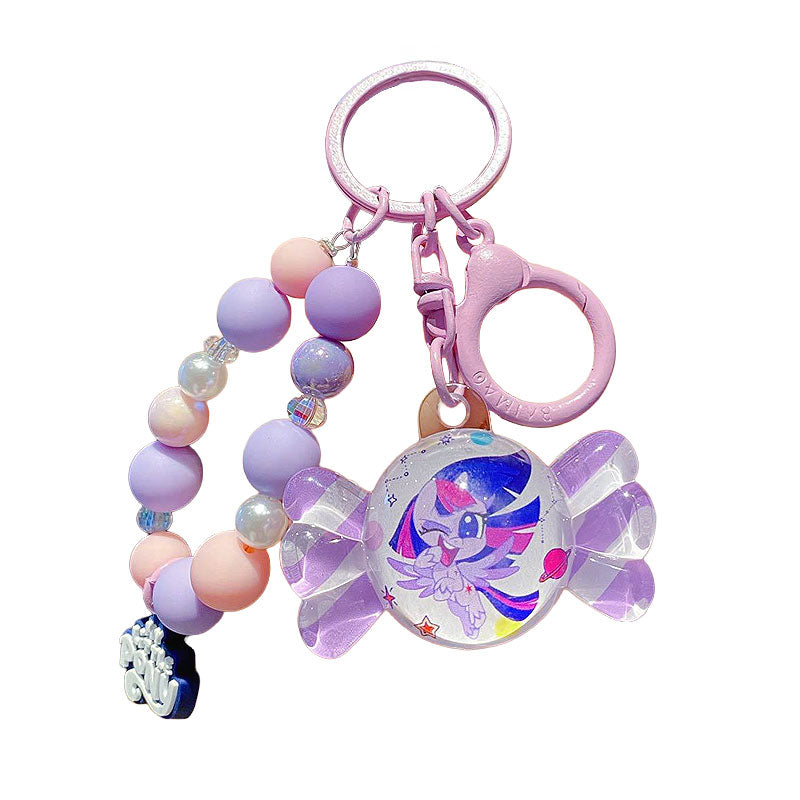 PONY 馬 ユニコーン キーチャーム キーホルダー キーリング キーチェーン バッグチャーム ストラップ アクセサリー 紛失予防 かわいい ジュエリー 可愛い 雑貨 鍵 車 レディース カップル 小物 ギフト プレゼント