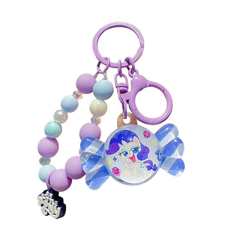 PONY 馬 ユニコーン キーチャーム キーホルダー キーリング キーチェーン バッグチャーム ストラップ アクセサリー 紛失予防 かわいい ジュエリー 可愛い 雑貨 鍵 車 レディース カップル 小物 ギフト プレゼント