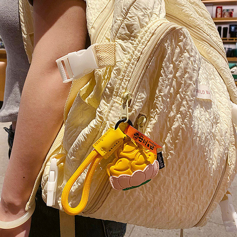 ポテトフライ コーヒー 革 キーチャーム キーホルダー キーリング キーチェーン バッグチャーム ストラップ アクセサリー 紛失予防 かわいい ジュエリー 可愛い 雑貨 鍵 車 レディース カップル 小物 ギフト プレゼント