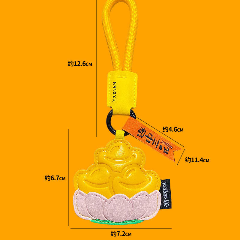 ポテトフライ コーヒー 革 キーチャーム キーホルダー キーリング キーチェーン バッグチャーム ストラップ アクセサリー 紛失予防 かわいい ジュエリー 可愛い 雑貨 鍵 車 レディース カップル 小物 ギフト プレゼント