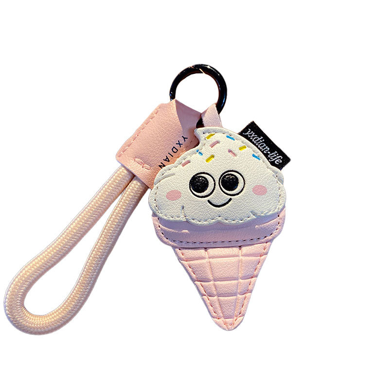 ポテトフライ コーヒー 革 キーチャーム キーホルダー キーリング キーチェーン バッグチャーム ストラップ アクセサリー 紛失予防 かわいい ジュエリー 可愛い 雑貨 鍵 車 レディース カップル 小物 ギフト プレゼント