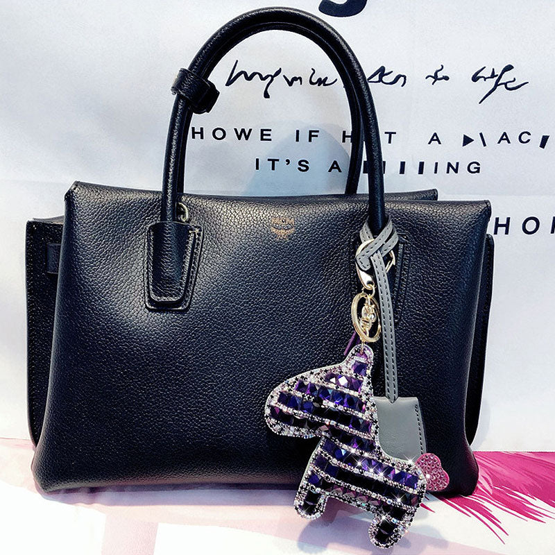 馬 ダイア キラキラ キーチャーム キーホルダー キーリング キーチェーン バッグチャーム ストラップ アクセサリー 紛失予防 かわいい ジュエリー 可愛い 雑貨 鍵 車 レディース カップル 小物 ギフト プレゼント