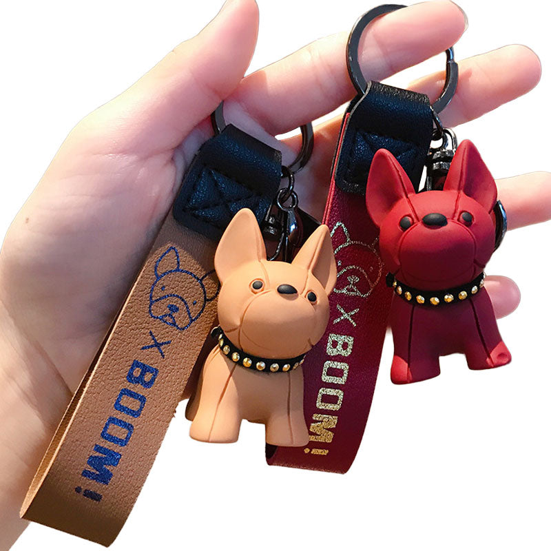 ブルドッグ 犬 キーホルダー キーリング 可愛い 犬雑貨 バックチャーム おしゃれ グッズ フレンチ いぬ ワンちゃん バッグチャーム ギフト プレゼント