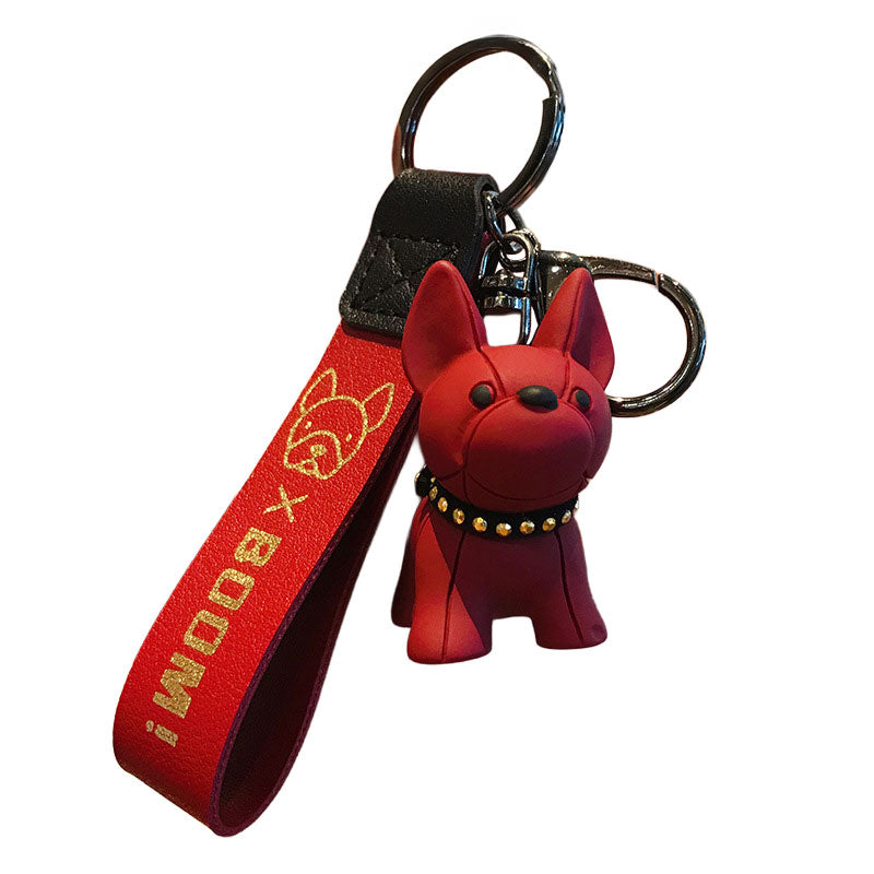 ブルドッグ 犬 キーホルダー キーリング 可愛い 犬雑貨 バックチャーム おしゃれ グッズ フレンチ いぬ ワンちゃん バッグチャーム ギフト プレゼント