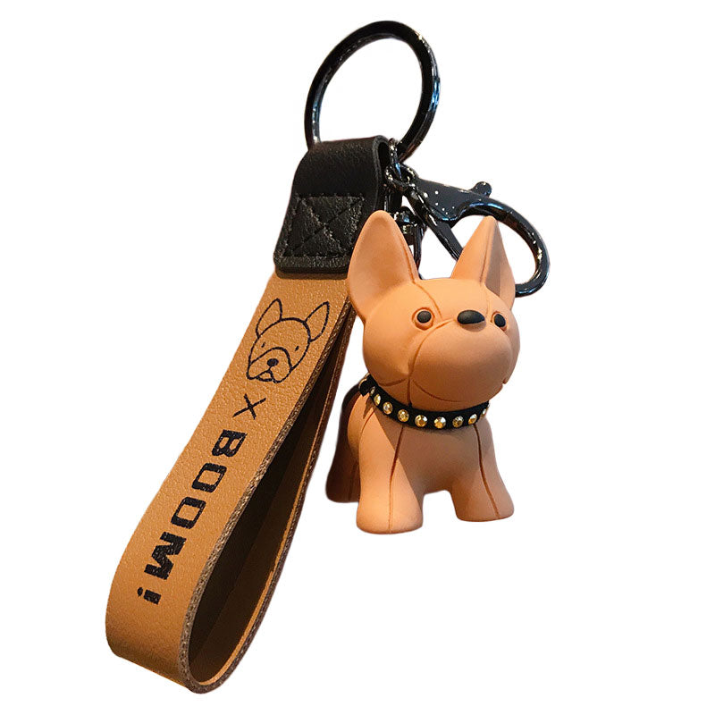 ブルドッグ 犬 キーホルダー キーリング 可愛い 犬雑貨 バックチャーム おしゃれ グッズ フレンチ いぬ ワンちゃん バッグチャーム ギフト プレゼント