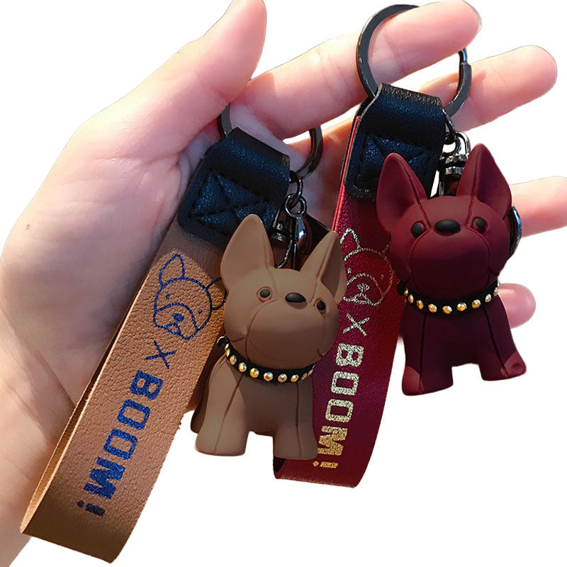 ブルドッグ 犬 キーホルダー キーリング 可愛い 犬雑貨 バックチャーム おしゃれ グッズ フレンチ いぬ ワンちゃん バッグチャーム ギフト プレゼント