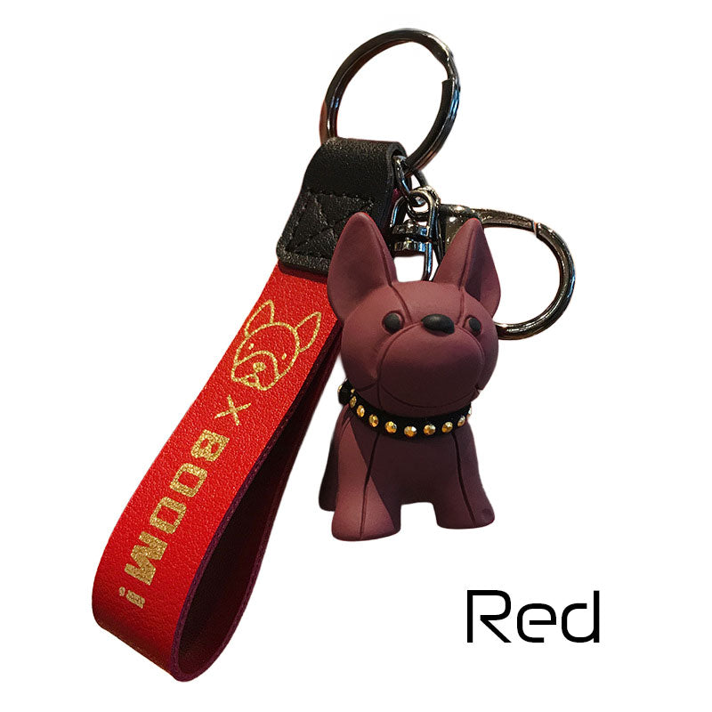 ブルドッグ 犬 キーホルダー キーリング 可愛い 犬雑貨 バックチャーム おしゃれ グッズ フレンチ いぬ ワンちゃん バッグチャーム ギフト プレゼント