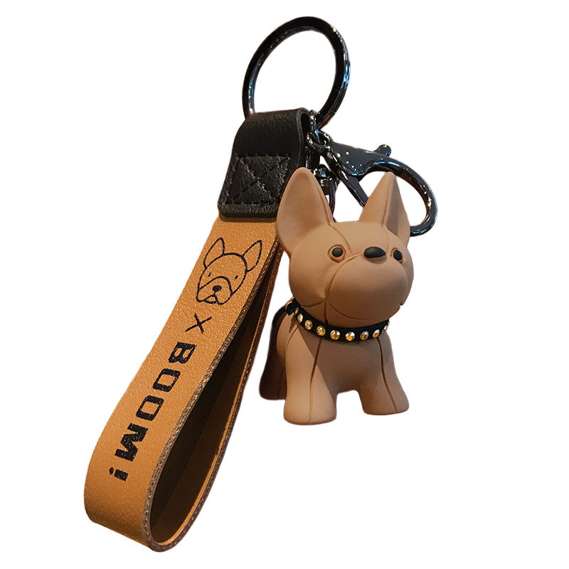 ブルドッグ 犬 キーホルダー キーリング 可愛い 犬雑貨 バックチャーム おしゃれ グッズ フレンチ いぬ ワンちゃん バッグチャーム ギフト プレゼント