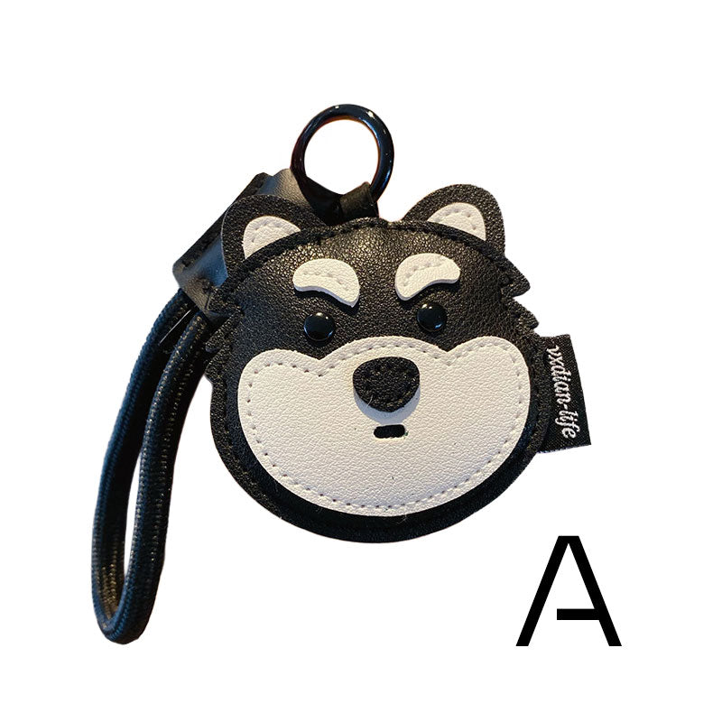 ハスキー 犬 革 キーチャーム キーホルダー キーリング キーチェーン バッグチャーム ストラップ アクセサリー 紛失予防 かわいい ジュエリー 可愛い 雑貨 鍵 車 レディース カップル 小物 ギフト プレゼント
