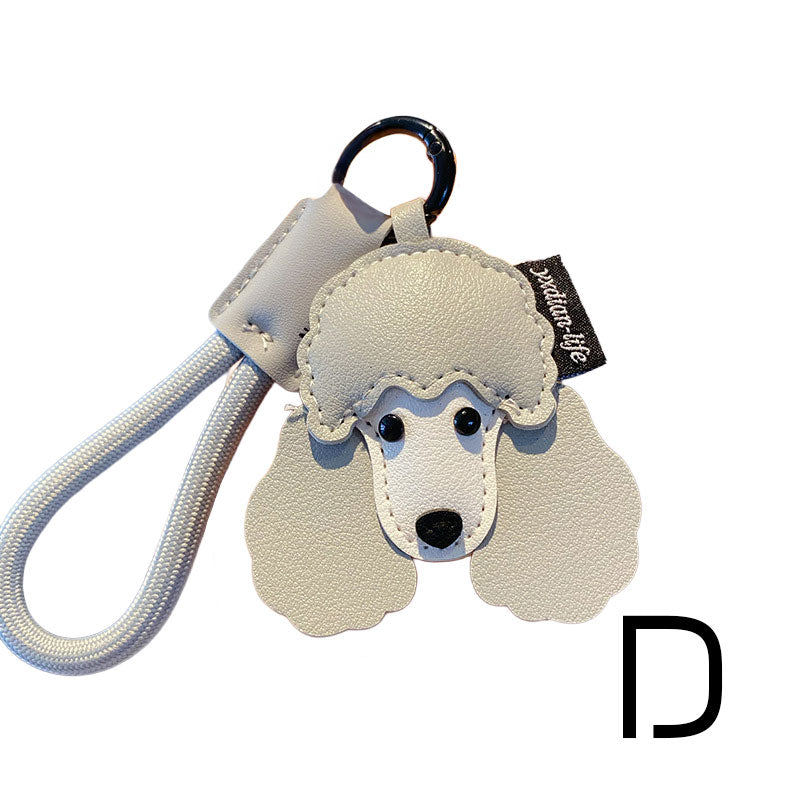 ハスキー 犬 革 キーチャーム キーホルダー キーリング キーチェーン