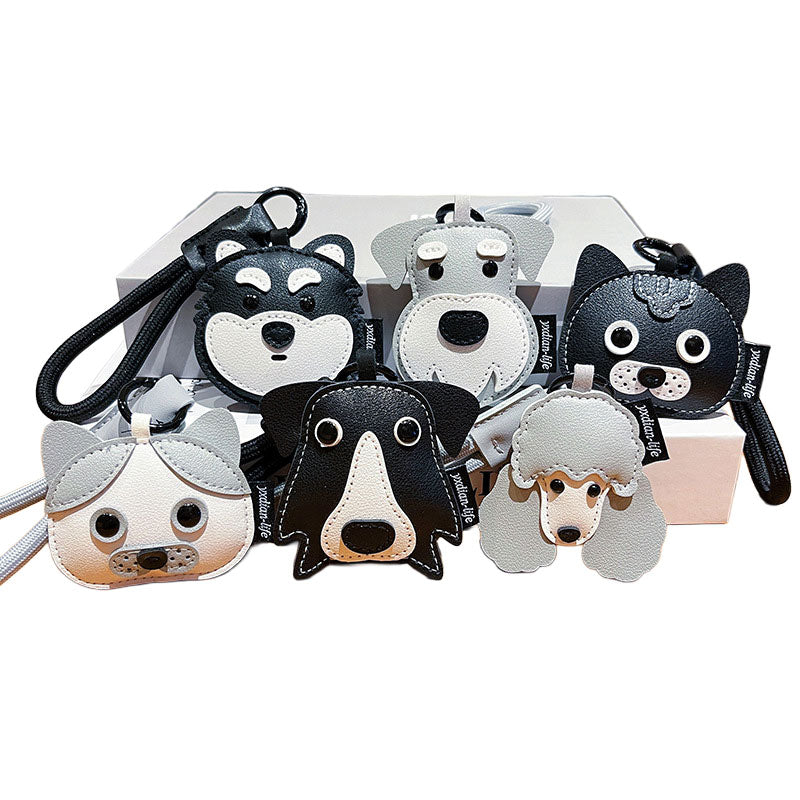 ハスキー 犬 革 キーチャーム キーホルダー キーリング キーチェーン バッグチャーム ストラップ アクセサリー 紛失予防 かわいい ジュエリー 可愛い 雑貨 鍵 車 レディース カップル 小物 ギフト プレゼント