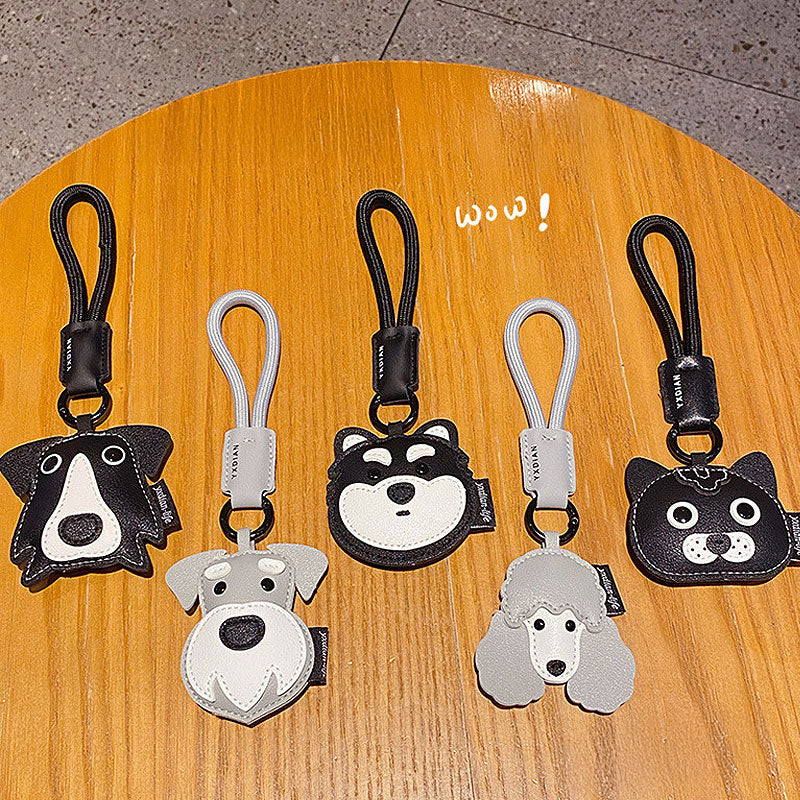 ハスキー 犬 革 キーチャーム キーホルダー キーリング キーチェーン バッグチャーム ストラップ アクセサリー 紛失予防 かわいい ジュエリー 可愛い 雑貨 鍵 車 レディース カップル 小物 ギフト プレゼント