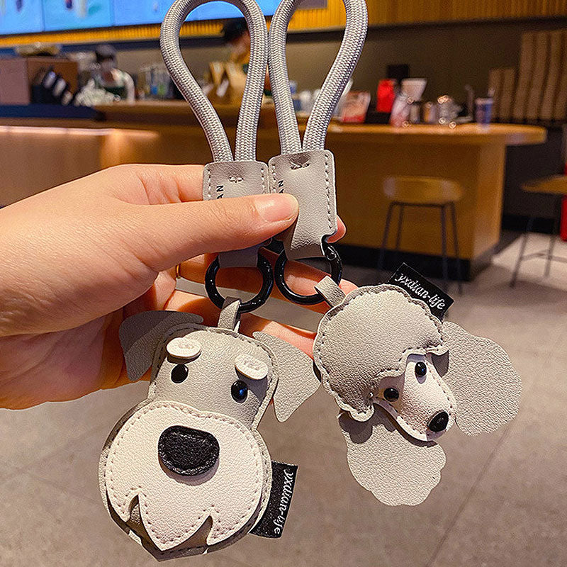 ハスキー 犬 革 キーチャーム キーホルダー キーリング キーチェーン バッグチャーム ストラップ アクセサリー 紛失予防 かわいい ジュエリー 可愛い 雑貨 鍵 車 レディース カップル 小物 ギフト プレゼント