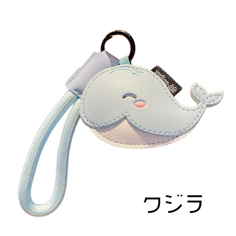 クジラ イルカ 革 キーチャーム キーホルダー キーリング キーチェーン バッグチャーム ストラップ アクセサリー 紛失予防 かわいい ジュエリー 可愛い 雑貨 鍵 車 レディース カップル 小物 ギフト プレゼント