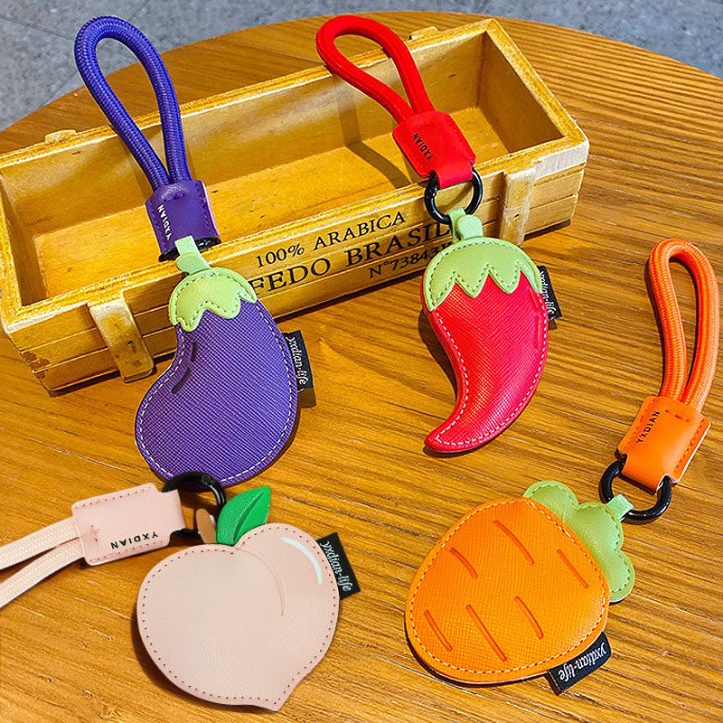 野菜 果物 革 キーチャーム キーホルダー キーリング キーチェーン バッグチャーム ストラップ アクセサリー 紛失予防 かわいい ジュエリー 可愛い 雑貨 鍵 車 レディース カップル 小物 ギフト プレゼント