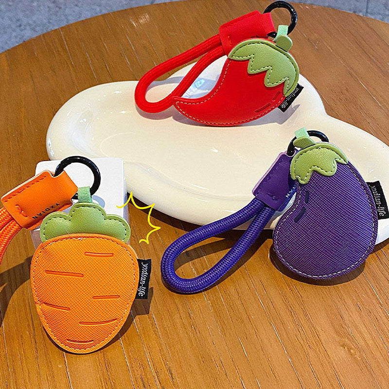 野菜 果物 革 キーチャーム キーホルダー キーリング キーチェーン バッグチャーム ストラップ アクセサリー 紛失予防 かわいい ジュエリー 可愛い 雑貨 鍵 車 レディース カップル 小物 ギフト プレゼント