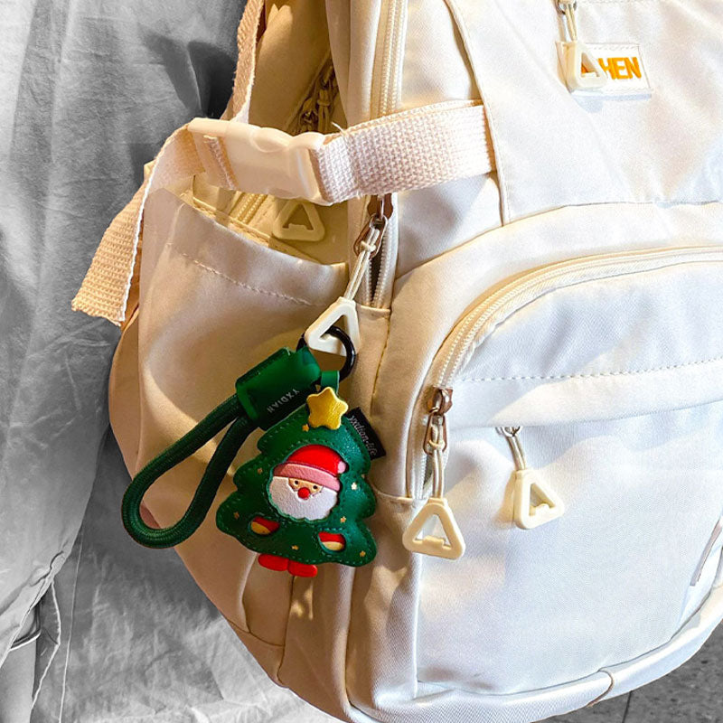 クリスマス サンタ トナカイ 革 キーチャーム キーホルダー キーリング キーチェーン バッグチャーム ストラップ アクセサリー 紛失予防 かわいい ジュエリー 可愛い 雑貨 鍵 車 レディース カップル 小物 ギフト プレゼント