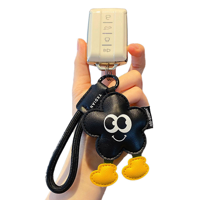 ハート 花 革 キーチャーム キーホルダー キーリング キーチェーン バッグチャーム ストラップ アクセサリー 紛失予防 かわいい ジュエリー 可愛い 雑貨 鍵 車 レディース カップル 小物 ギフト プレゼント