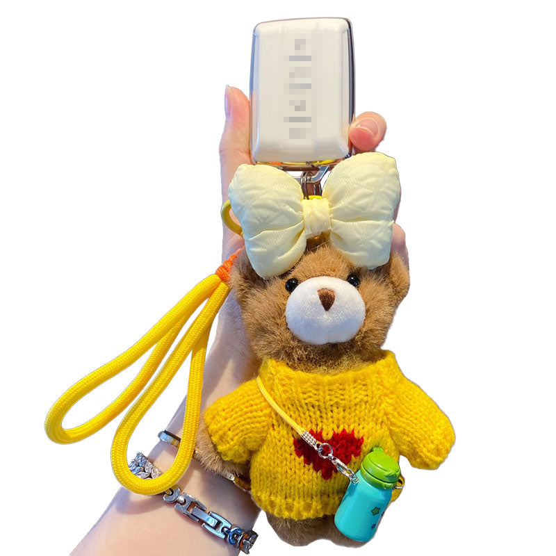 ぬいぐるみ クマ リボン キーチャーム キーホルダー キーリング キーチェーン バッグチャーム ストラップ アクセサリー 紛失予防 かわいい ジュエリー 可愛い 雑貨 鍵 車 レディース カップル 小物 ギフト プレゼント