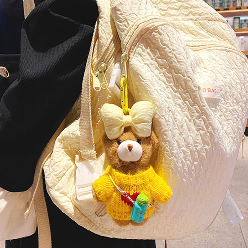 ぬいぐるみ クマ リボン キーチャーム キーホルダー キーリング キーチェーン バッグチャーム ストラップ アクセサリー 紛失予防 かわいい ジュエリー 可愛い 雑貨 鍵 車 レディース カップル 小物 ギフト プレゼント